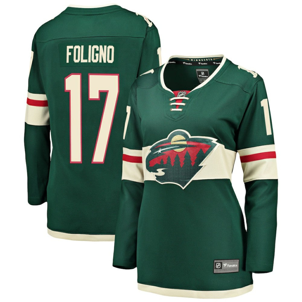 Marcus Foligno Minnesota Wild Fanatics Women's Breakaway Player Jersey Green