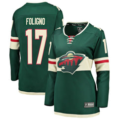 Marcus Foligno Minnesota Wild Fanatics Women's Breakaway Player Jersey Green