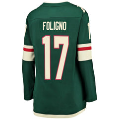 Marcus Foligno Minnesota Wild Fanatics Women's Breakaway Player Jersey Green