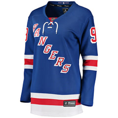 Mika Zibanejad New York Rangers Fanatics Women's Breakaway Player Jersey Blue