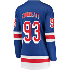 Mika Zibanejad New York Rangers Fanatics Women's Breakaway Player Jersey Blue