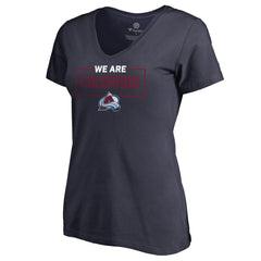 Colorado Avalanche Women's Iconic Collection V-Neck T-Shirt Navy