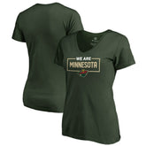 Minnesota Wild Women's Iconic Collection V-Neck T-Shirt Green