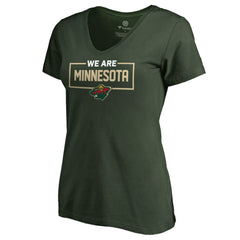 Minnesota Wild Women's Iconic Collection V-Neck T-Shirt Green