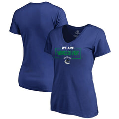 Vancouver Canucks Women's Iconic Collection V-Neck T-Shirt Blue