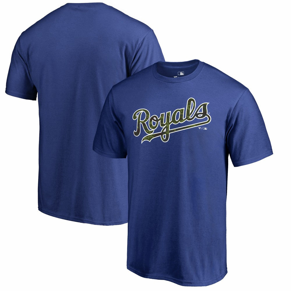 Kansas City Royals Armed Forces Wordmark T-Shirt Royal
