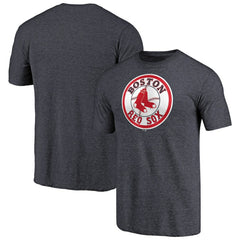 Boston Red Sox Cooperstown Collection Forbes Tri-Blend T-Shirt Heathered Navy