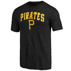 Pittsburgh Pirates Vintage Cooperstown Collection Wahconah Tri-Blend T-Shirt Black