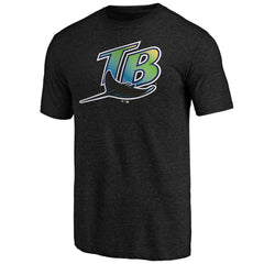 Tampa Bay Rays Vintage Cooperstown Collection Wahconah Tri-Blend T-Shirt Black
