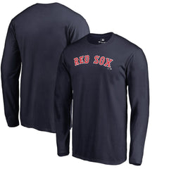 Boston Red Sox Team Wordmark Long Sleeve T-Shirt Navy