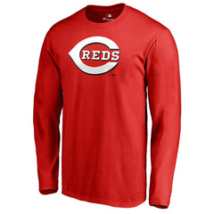 Cincinnati Reds Team Wordmark Long Sleeve T-Shirt Red