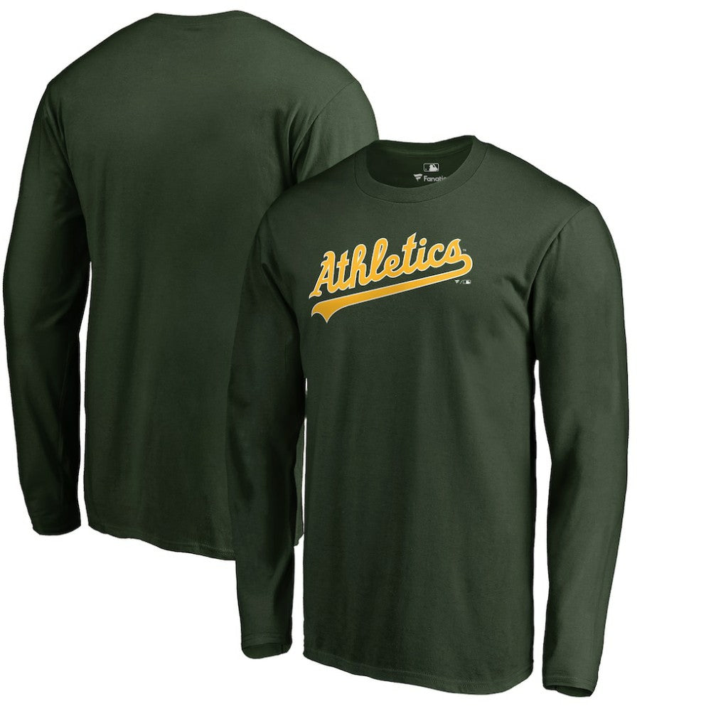 Athletics Team Wordmark Long Sleeve T-Shirt Green
