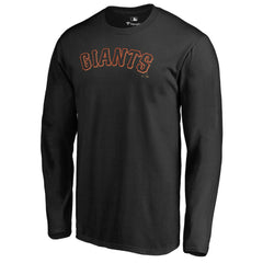 San Francisco Giants Team Wordmark Long Sleeve T-Shirt Black