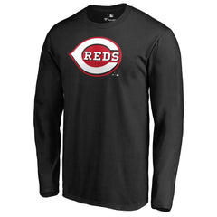 Cincinnati Reds Team Wordmark Long Sleeve T-Shirt Black
