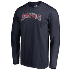 Los Angeles Angels Team Wordmark Long Sleeve T-Shirt Navy