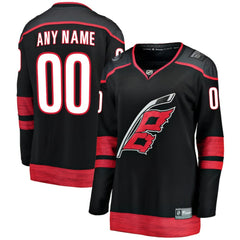 Carolina Hurricanes Fanatics Women's Home Breakaway Custom Jersey Black