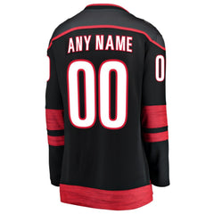 Carolina Hurricanes Fanatics Women's Home Breakaway Custom Jersey Black