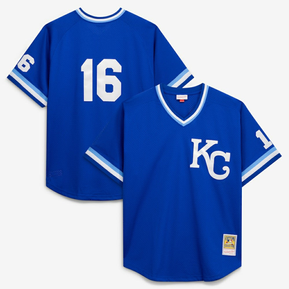 Bo Jackson Kansas City Royals Cooperstown Collection Big & Tall Mesh Batting Practice Jersey - Royal