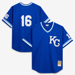 Bo Jackson Kansas City Royals Cooperstown Collection Big & Tall Mesh Batting Practice Jersey - Royal