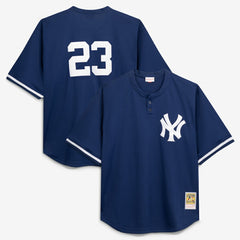 Don Mattingly New York Yankees Cooperstown Collection Big & Tall Mesh Batting Practice Jersey Navy | Mitchell & Ness