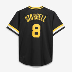 Willie Stargell Pittsburgh Pirates Cooperstown Collection Big & Tall Mesh Batting Practice Jersey - Black