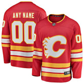 Calgary Flames Fanatics Home Breakaway Custom Jersey Red