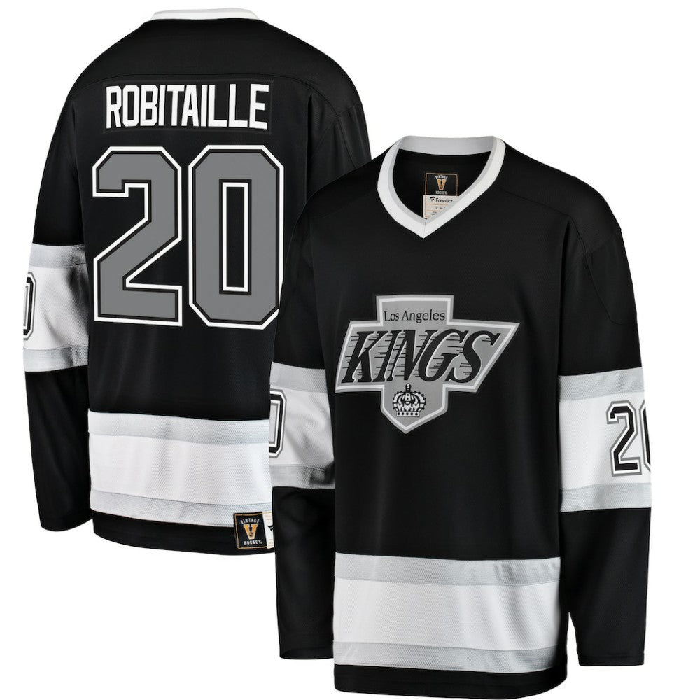 Luc Robitaille Los Angeles Kings Fanatics Premier Breakaway Retired Player Jersey Black