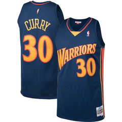 Stephen Curry Golden State Warriors 2009/10 Big & Tall Hardwood Classics Swingman Jersey sale - Navy