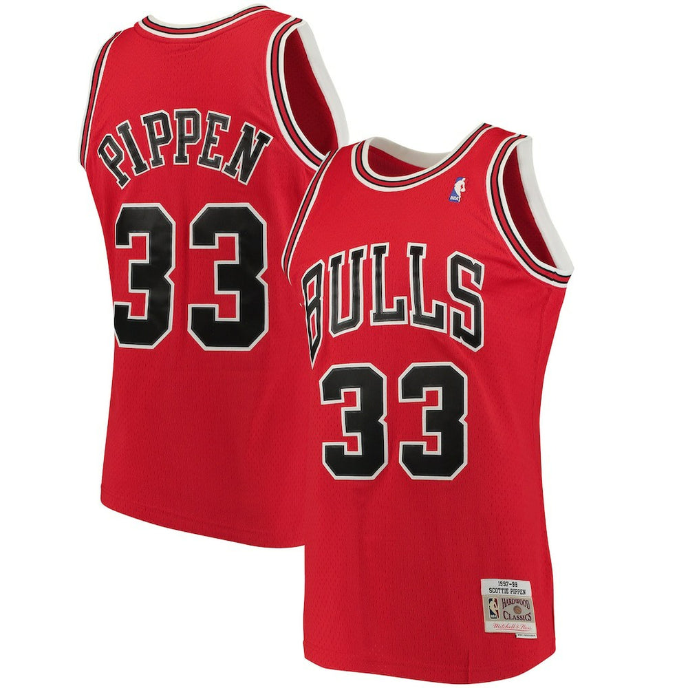 Scottie Pippen Chicago Bulls 1997/98 Big & Tall Hardwood Classics Swingman Jersey sale - Red