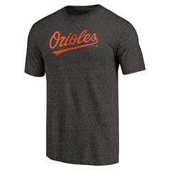 Baltimore Orioles Team Wordmark Tri-Blend T-Shirt Black