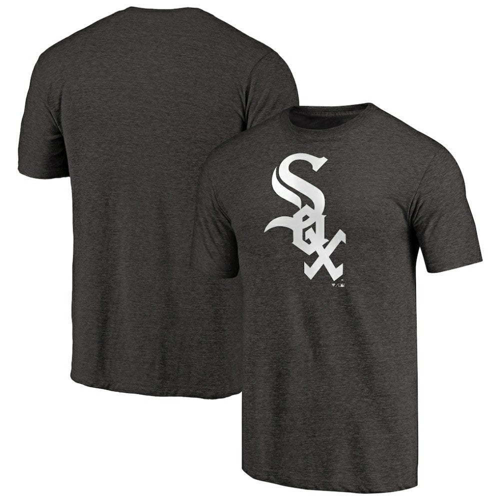 Chicago White Sox Team Wordmark Tri-Blend T-Shirt Black