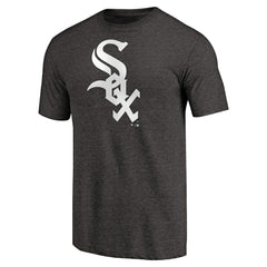 Chicago White Sox Team Wordmark Tri-Blend T-Shirt Black