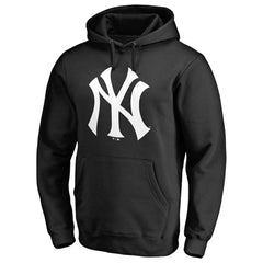New York Yankees Official Logo Fitted Pullover Hoodie Black