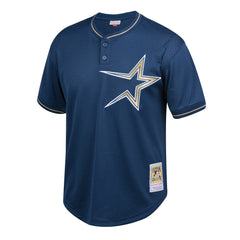Jeff Bagwell Houston Astros Youth Cooperstown Collection Mesh Batting Practice Jersey Navy | Mitchell & Ness