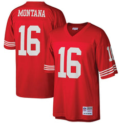 Joe Montana San Francisco 49ers Big & Tall 1990 Retired Player Replica Jersey - Scarlet outlet