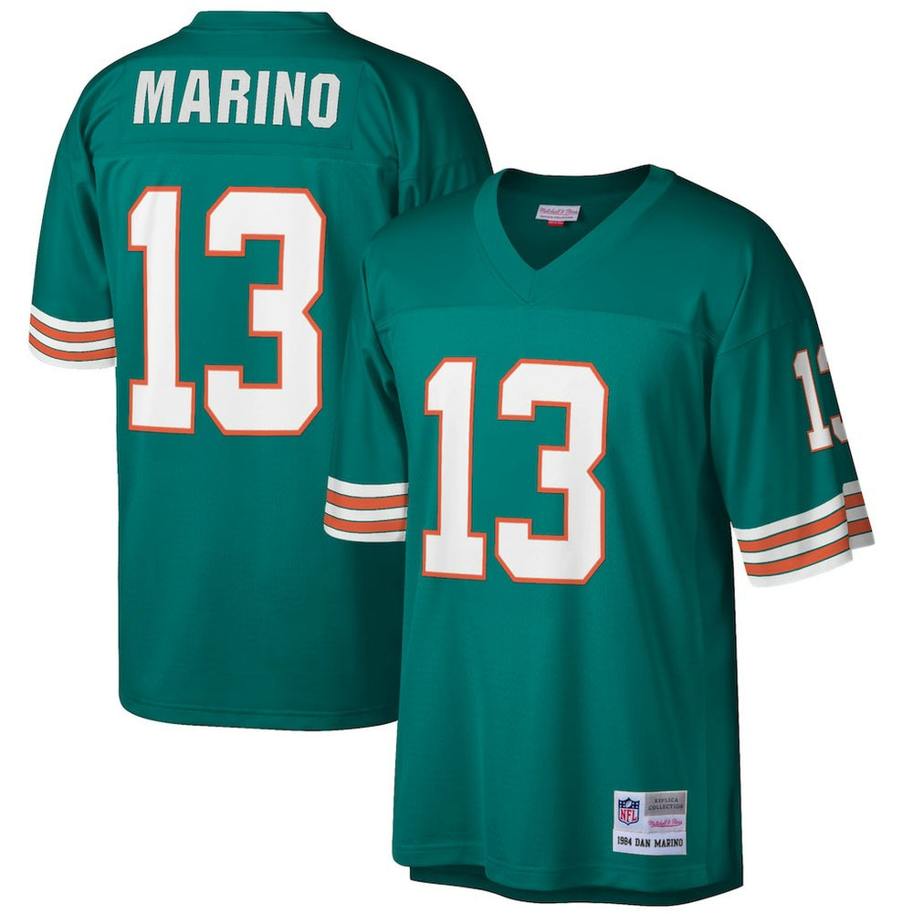 Dan Marino Miami Dolphins Big & Tall 1984 Retired Player Replica Jersey - Aqua sale