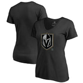 Vegas Golden Knights Women's Core Smoke V-Neck T-Shirt Black