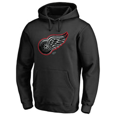 Detroit Red Wings Core Smoke Pullover Hoodie Black
