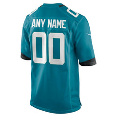 Jacksonville Jaguars Youth Custom Game Jersey - Teal
