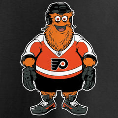 Philadelphia Flyers Women's Gritty Long Sleeve V-Neck T-Shirt Black