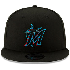 Miami Marlins Team Color 9FIFTY Snapback Hat Black | New Era