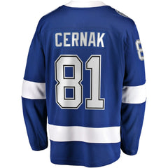 Erik Cernak Tampa Bay Lightning Fanatics Home Breakaway Player Jersey Blue