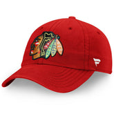 Chicago Blackhawks Fanatics Core Vintage Fundamental Adjustable Hat Red
