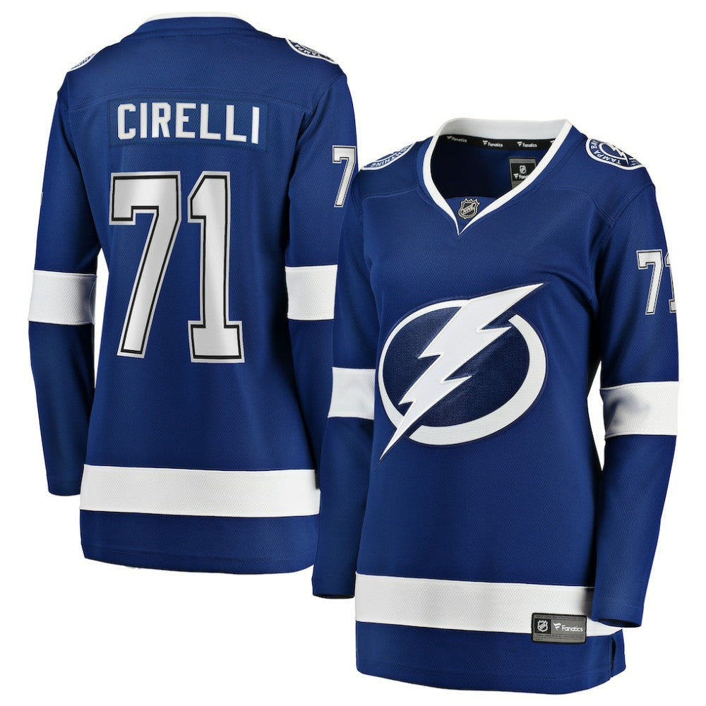 Anthony Cirelli Tampa Bay Lightning Fanatics Women's Home Breakaway Player Jersey Blue
