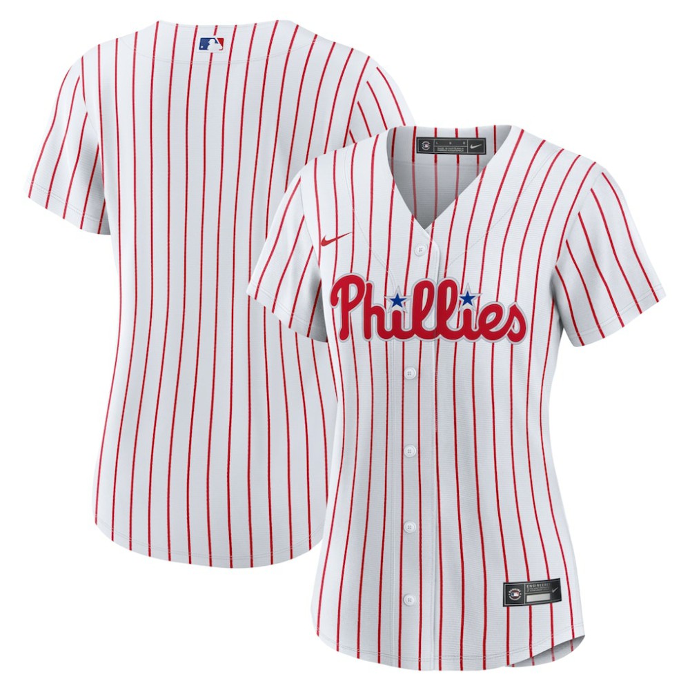 Philadelphia Phillies Women's Home Replica Team Jersey - White