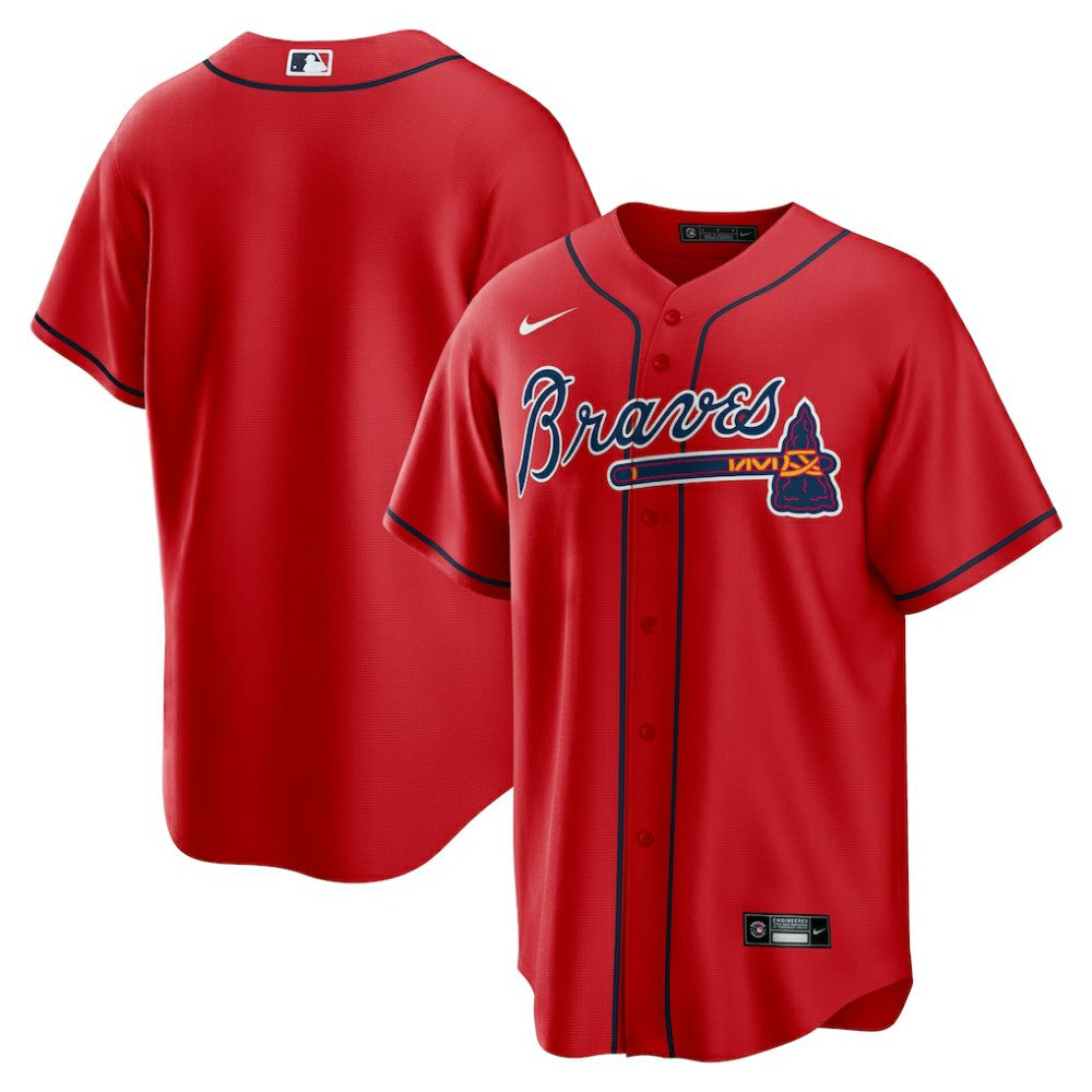 Atlanta Braves Alternate Replica Team Jersey - Red
