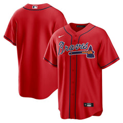 Atlanta Braves Alternate Replica Team Jersey - Red