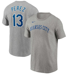 Salvador Perez Kansas City Royals Name & Number T-Shirt Gray | Nike