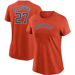 Jose Altuve Houston Astros Women's Name & Number T-Shirt Orange | Nike