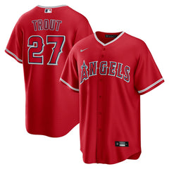 Mike Trout Los Angeles Angels Alternate Replica Player Name Jersey Red | Nike